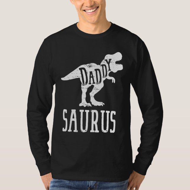 T-shirt Daddysaurus Rex Dinosaur Daddy Saurus Family Match (Devant)