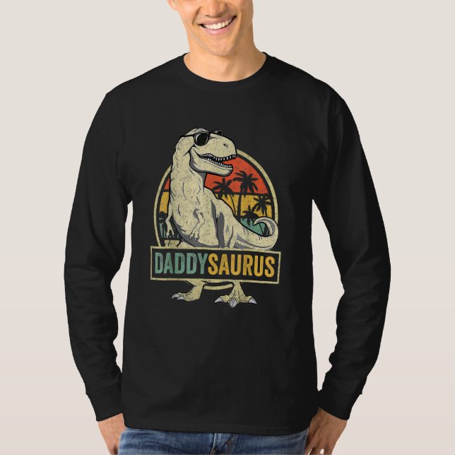 T-shirt Daddysaurus Rex Dinosaur Daddy Saurus Family Match (Devant)