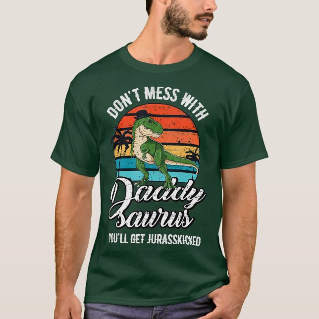 T-shirt Daddysaurus Rex Dinosaur Daddy T-Rex Fête des père (Devant)