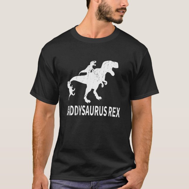 T-shirt Daddysaurus Rex Drôle Papa Papa Dinosaure T-Rex Ta (Devant)