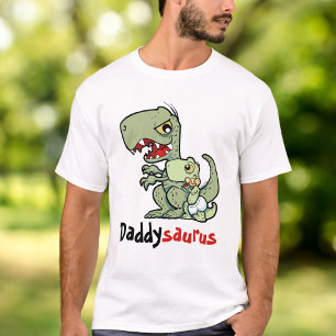 T-shirt Daddysaurus T-Rex Baby Boy Père