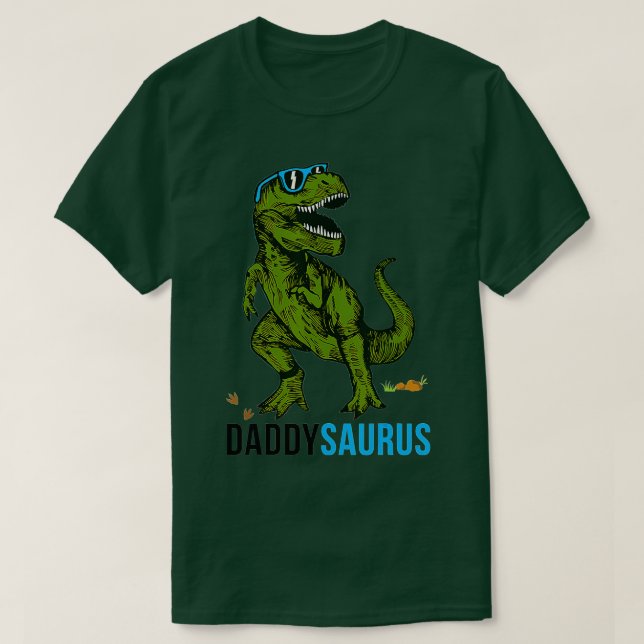 T-shirt Daddysaurus T rex Daddy Saurus-Papa Fête des pères (Design devant)