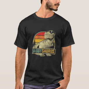 T-shirt Daddysaurus T Rex Dinosaur Daddy Saurus Anniversai