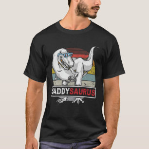 T-shirt DADDYSAURUS T Rex Dinosaur Daddy Saurus Anniversai