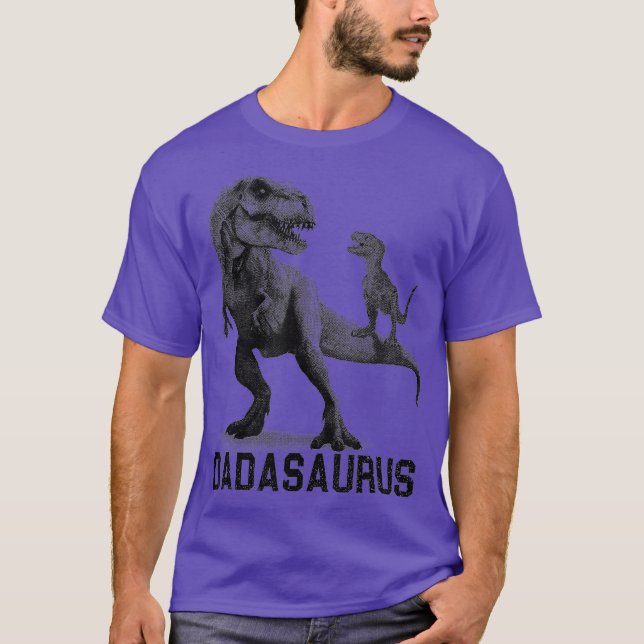 T-shirt Daddysaurus T Rex Dinosaur Daddy Saurus Cool Papa (Devant)