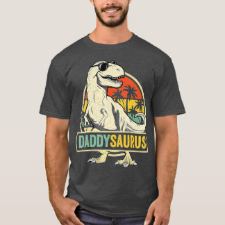 T-shirt Daddysaurus T Rex Dinosaur Daddy Saurus Famille Ma