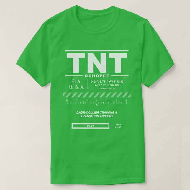 T-shirt Dade Collier Formation et transition Aéroport TNT (Design devant)