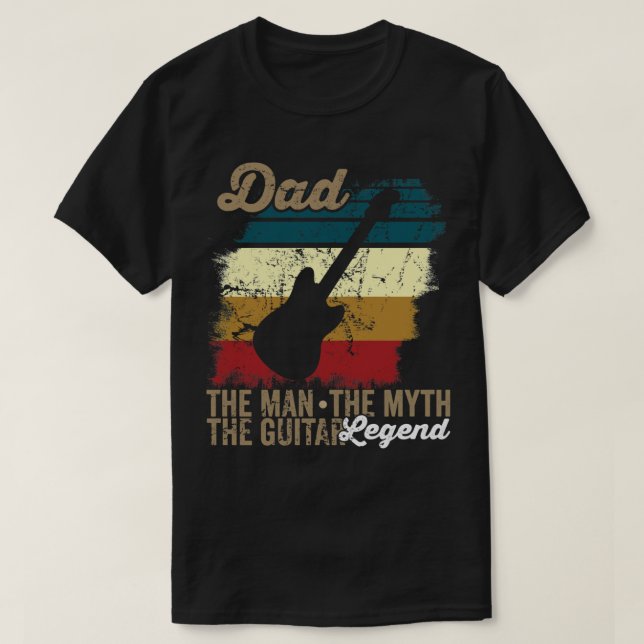 T-shirt Dadhe manhe mythe guitare LEGEND_475 (Design devant)
