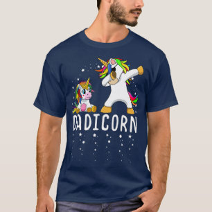 T-shirt Dadicorn Unicorn Papa et bébé Fête des pères s