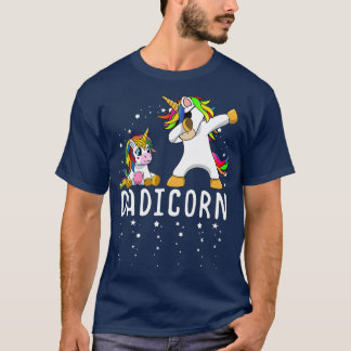 T-shirt Dadicorn Unicorn Papa et bébé Fête des pères sur