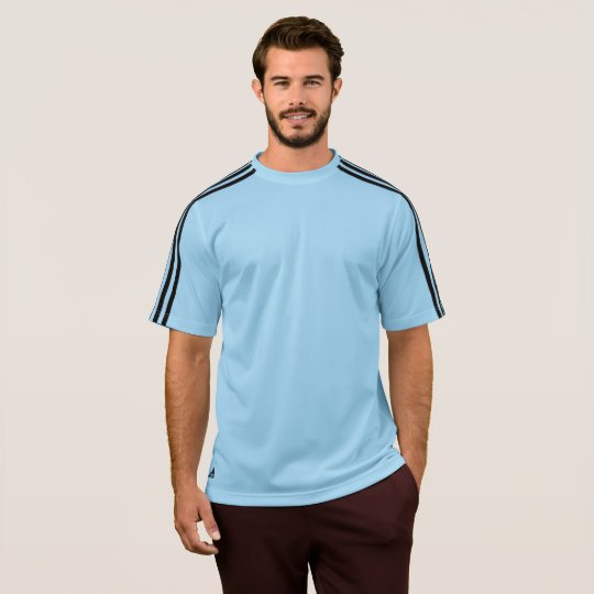 T-shirt pour homme Adidas ClimaLite®, Bleu argentin/noir