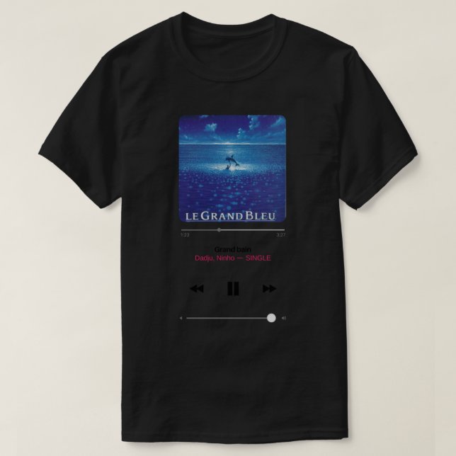 T-shirt Dadju Ninho le grand bleu classique (Design devant)