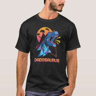 T-shirt Dadosaurus Fête des pères 2022 Papa Papa Papa Papa