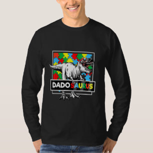 T-shirt Dadosaurus T Rex Autisme Fête des pères Dadasaurus