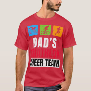 T-shirt Dads Triathlon Supporters Famille Cheer 2