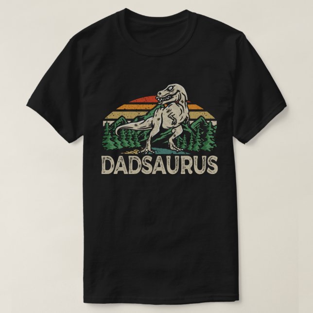 T-shirt Dadsaurus Dinosaur Papa Papa Saurus Fête des pères (Design devant)