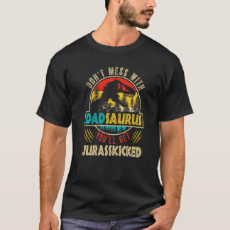 T-shirt Dadsaurus Dinosaur Rex Père