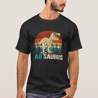 T-shirt Dadsaurus T Rex Dinosaur Drôle Papa Saurus Famille