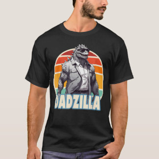 T-shirt Dadzilla le kaiju papa super cool