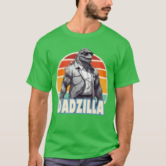 T-shirt Dadzillahe Rad Papa Kaiju Vibes ami