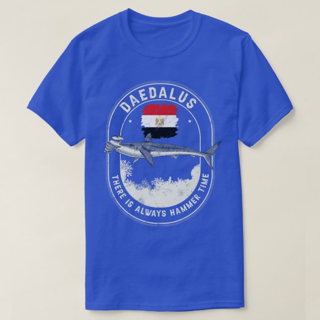 T-shirt Daedalus Always Hammer Time Liveaboard Requin Mart (Design devant)