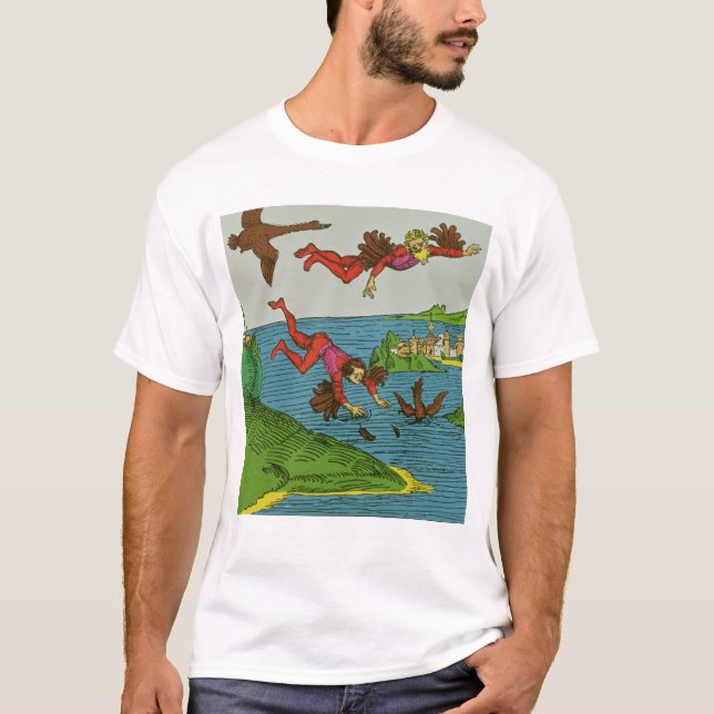 T-shirt Daedalus et Icare, XVème siècle (Devant)