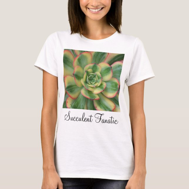 T-shirt d'Aeonium de rayon de soleil (Devant)