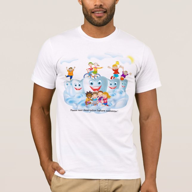 T-shirt d'affaires de dentiste d'enfants (Devant)