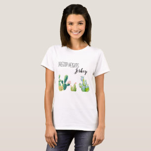 T-shirt d'affaires personnalisé Bohemian Cactus Su