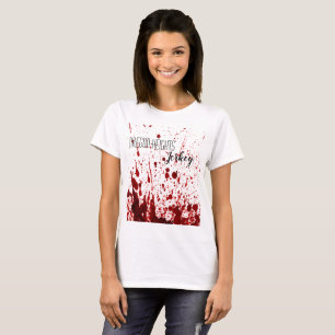 T-shirt d'affaires personnalisé Splatter de sang V