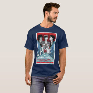 T-shirt d'affiche de pique-nique
