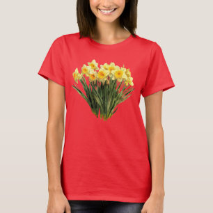 T-shirt Daffodils jaunes printemps floral