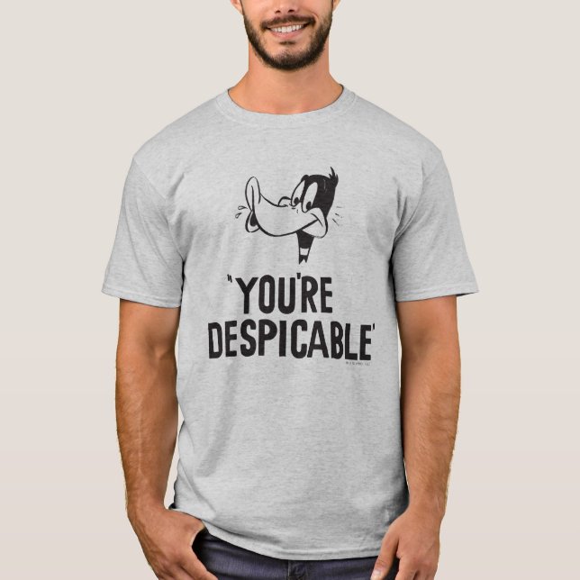 T-shirt DAFFY DUCK classique™ "Vous êtes méprisable" (Devant)