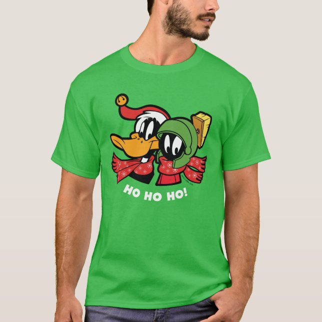 T-shirt DAFFY DUCK™ & MARVIN MARTIAN™ "Ho Ho Ho !" (Devant)