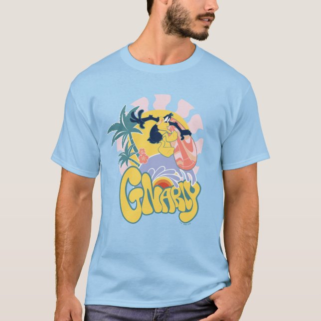 T-shirt DAFFY DUCK™ Surf - Gnarly (Devant)