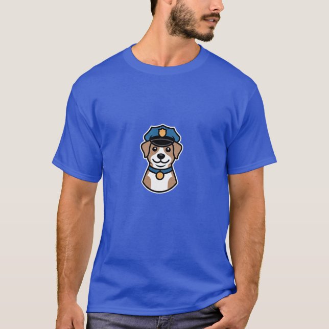 T-Shirt d'agent de police (Devant)