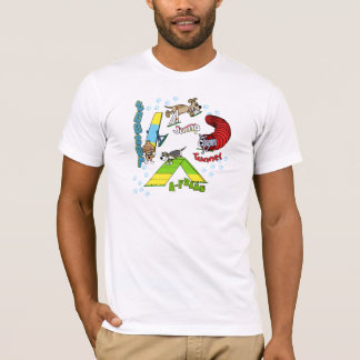 T-shirt d'agilité de chien de bande dessinée