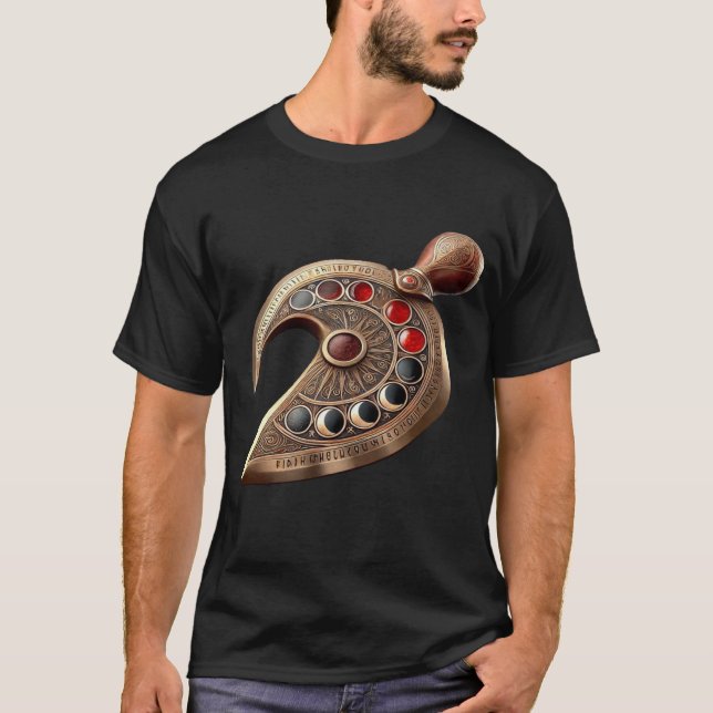 T-shirt Dague lunaire en bronze Kopis (Devant)