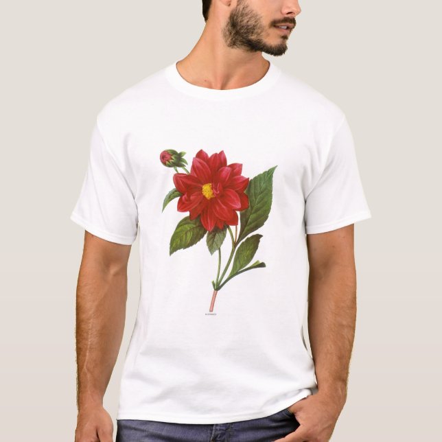 T-shirt Dahlia (dahlia Pinnata) (Devant)