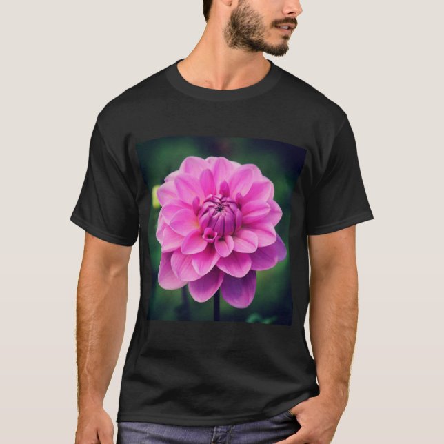 T-shirt Dahlia rose (Devant)