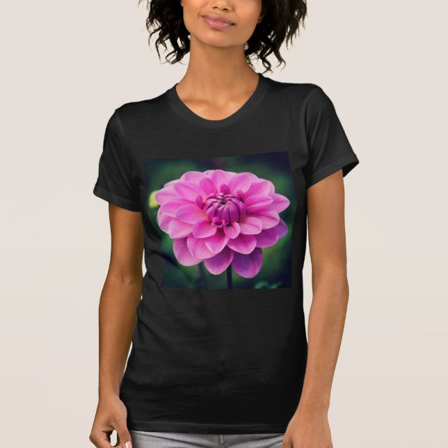 T-shirt Dahlia rose (Devant)