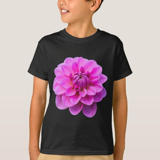 T-shirt Dahlia rose (isolé) (Devant)