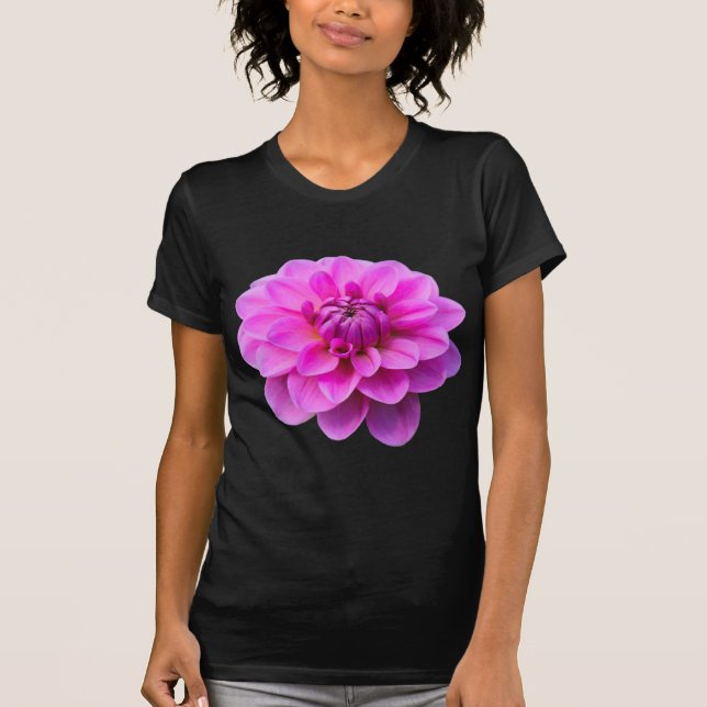 T-shirt Dahlia rose (isolé) (Devant)