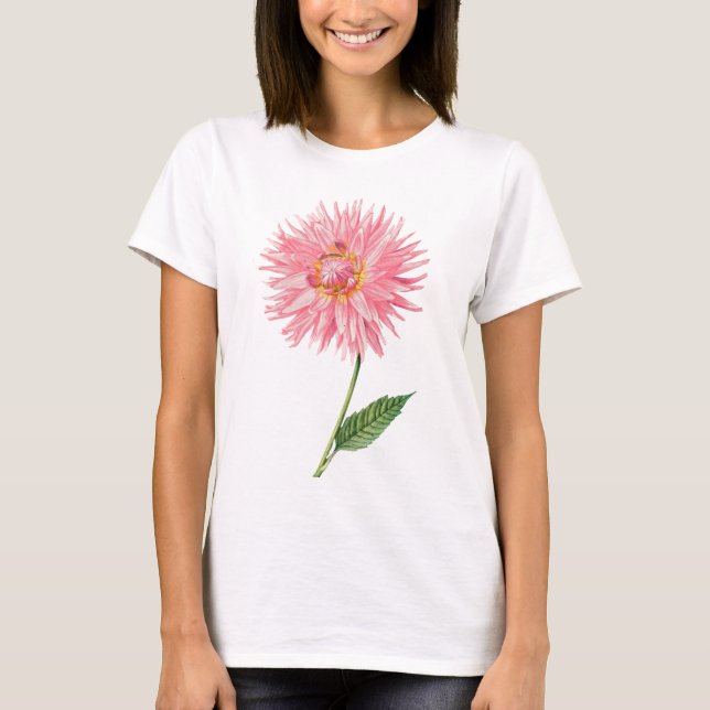 T-shirt Dahlia rose sensible (Devant)