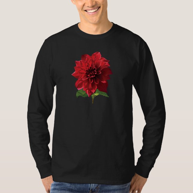 T-shirt Dahlia rouge Spartacus (Devant)