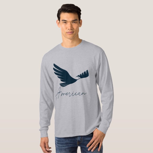 T-shirt 🦅 d'aigle américain (Devant entier)