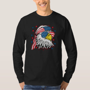 T-shirt d'aigle patriotique 4 juillet USA American
