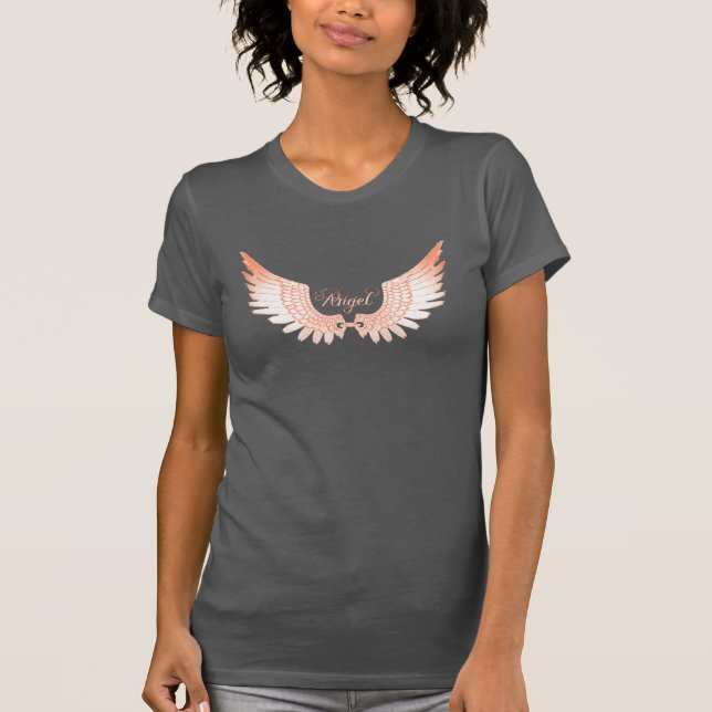T-shirt d'aile d'ange en métal (Devant)