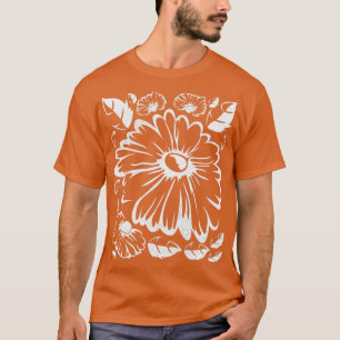 T-shirt Daisy Botanical Nature Gardener Floral Daisy Flo