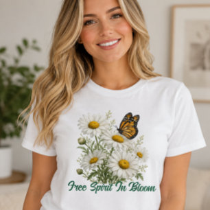 T-shirt Daisy & Butterfly Bloom